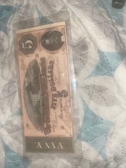 $5 confederate bill