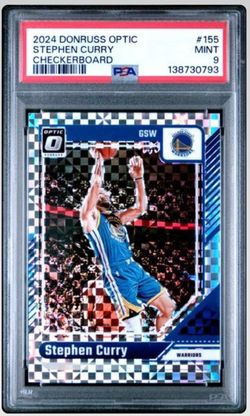PSA 9 Stephen Curry 2024 Donruss Optic Checkerboard SSP #155