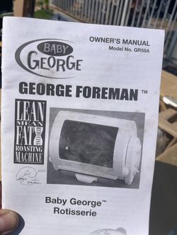 George Foreman Baby George Rotisserie Owner's Manual
