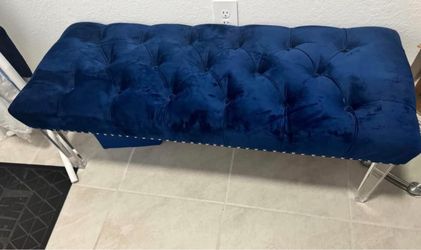 Blue bench