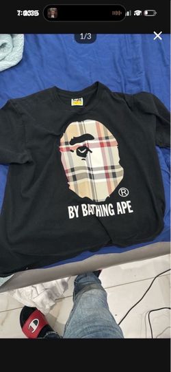 100% real BAPE bathing ape shirt size L