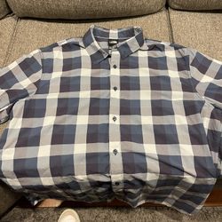 North Face Plaid Shirt Like New Size Xxl