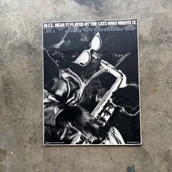 Vintage Seattle Jazz Concert Poster - "Cats Who Wrote It" Chuck Kuhn Seattle Composers