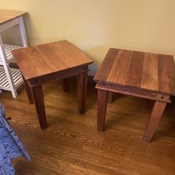 Wooden tables