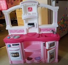 Pink play kitchen step 2 kids play kitchen