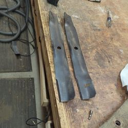 Mower Blades for a lawn tractor
