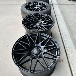 Enkei Wheels And Tires 18 Inch Staggered Rims 5x114.3