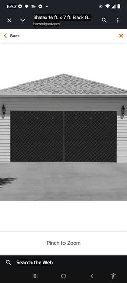 16X7' INSULATED, MAGNETIC, GARAGE DOOR CURTAIN
