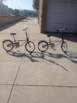 Lot Of TWO DAHON Stow Away Foldable Bikes Bicycles