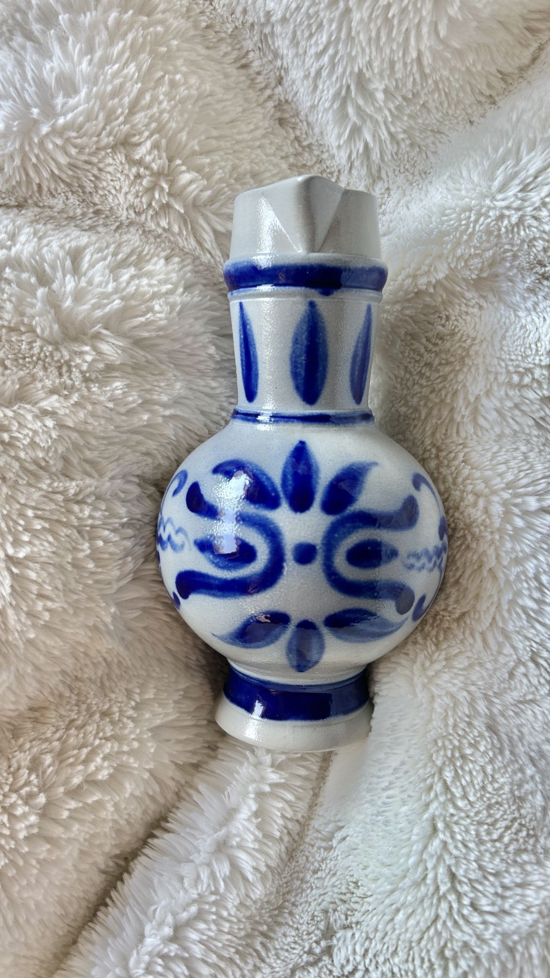 7.5” Stoneware Salt Glazed Pottery Pitcher