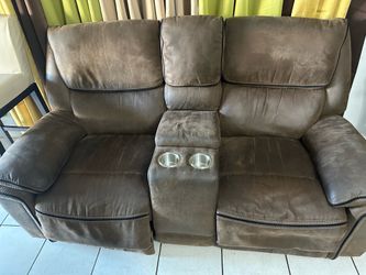 Brown living room couches