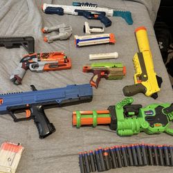LOT of Nerf Guns 