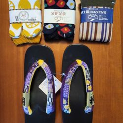 NEW Japan sandals and socks