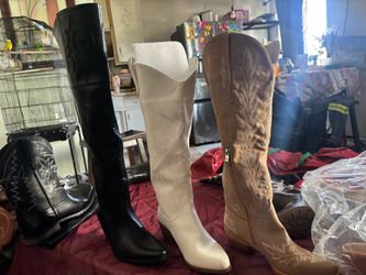 Various boots for women all different sizes