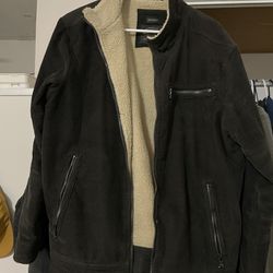 Corduroy sherpa jacket