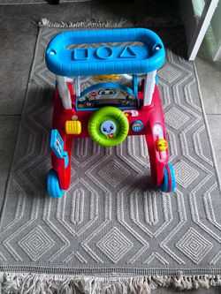 Fisher-Price 2-Sided Steady Speed Walker, Car-themed Baby Learning Toy