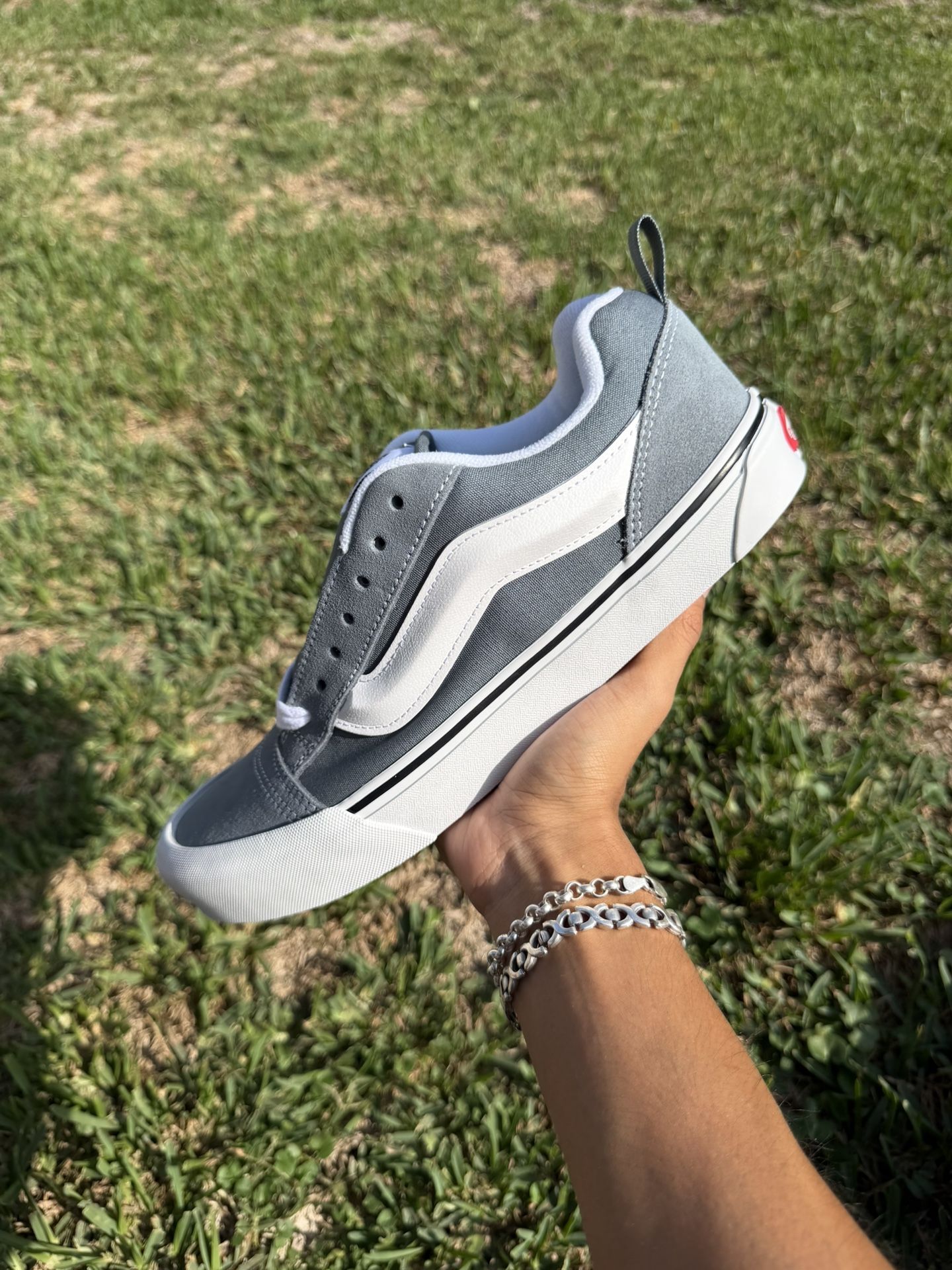 Vans Knu Skool “Grey White” Size 10 Men