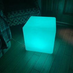 16" Big LED Cube Light Furniture - End Table & Stool