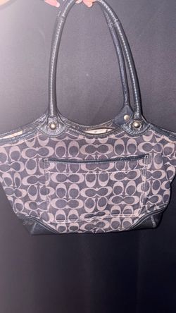 Coach Bleeker Denim Tattersall Tote bag