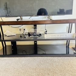Costco wooden TV Stand 