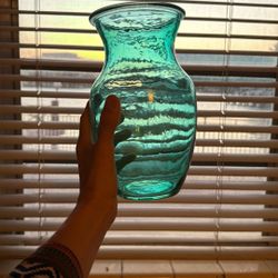 Teal Turquoise Vase