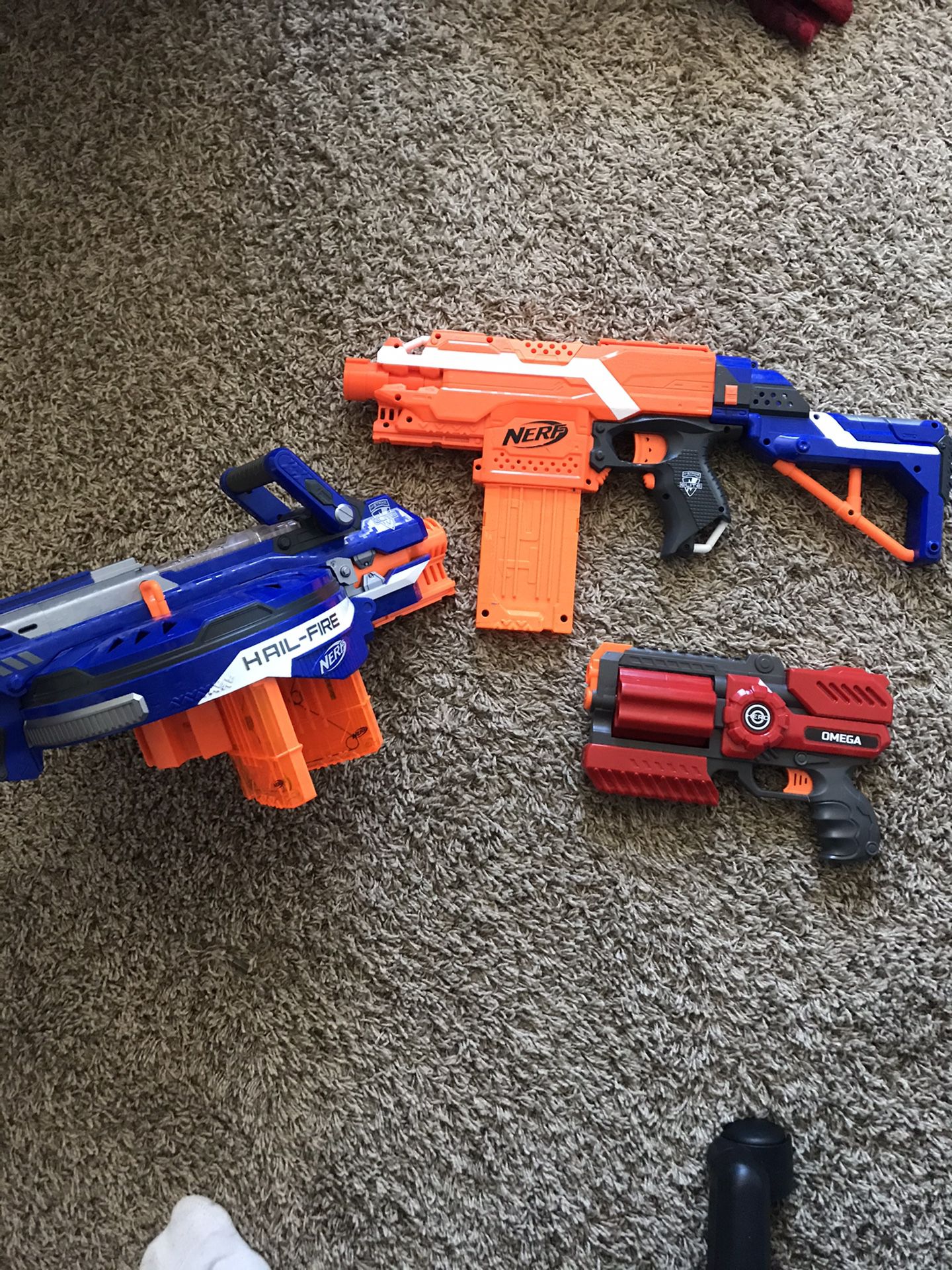 Nerf Gun set of 3