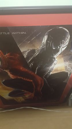 Spiderman 3 movie poster with custom frame