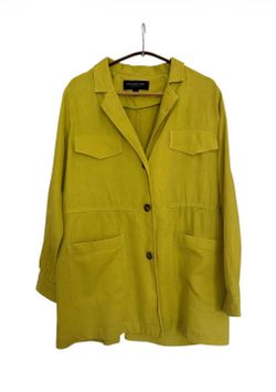 Linen Utility Jacket, NWOT, size M