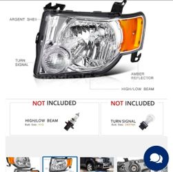 FORD Escape Headlight Assembly with Amber Reflector