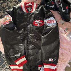 2024 Supper Bowl 49’er STARTER JACKET/AIR MAX COMBO