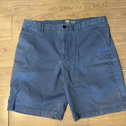 Izod Blue Khaki Dress Shorts