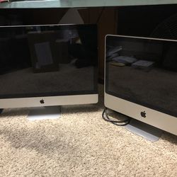 2 Apple 🍏 desktops 🖥️Great 👍🏼 Condition-22 Inch $65+27 Inch $169Cash Or BOTH $220 - Must Come Huntington Beach (Main St. 4 Blocks From Beach🏝️