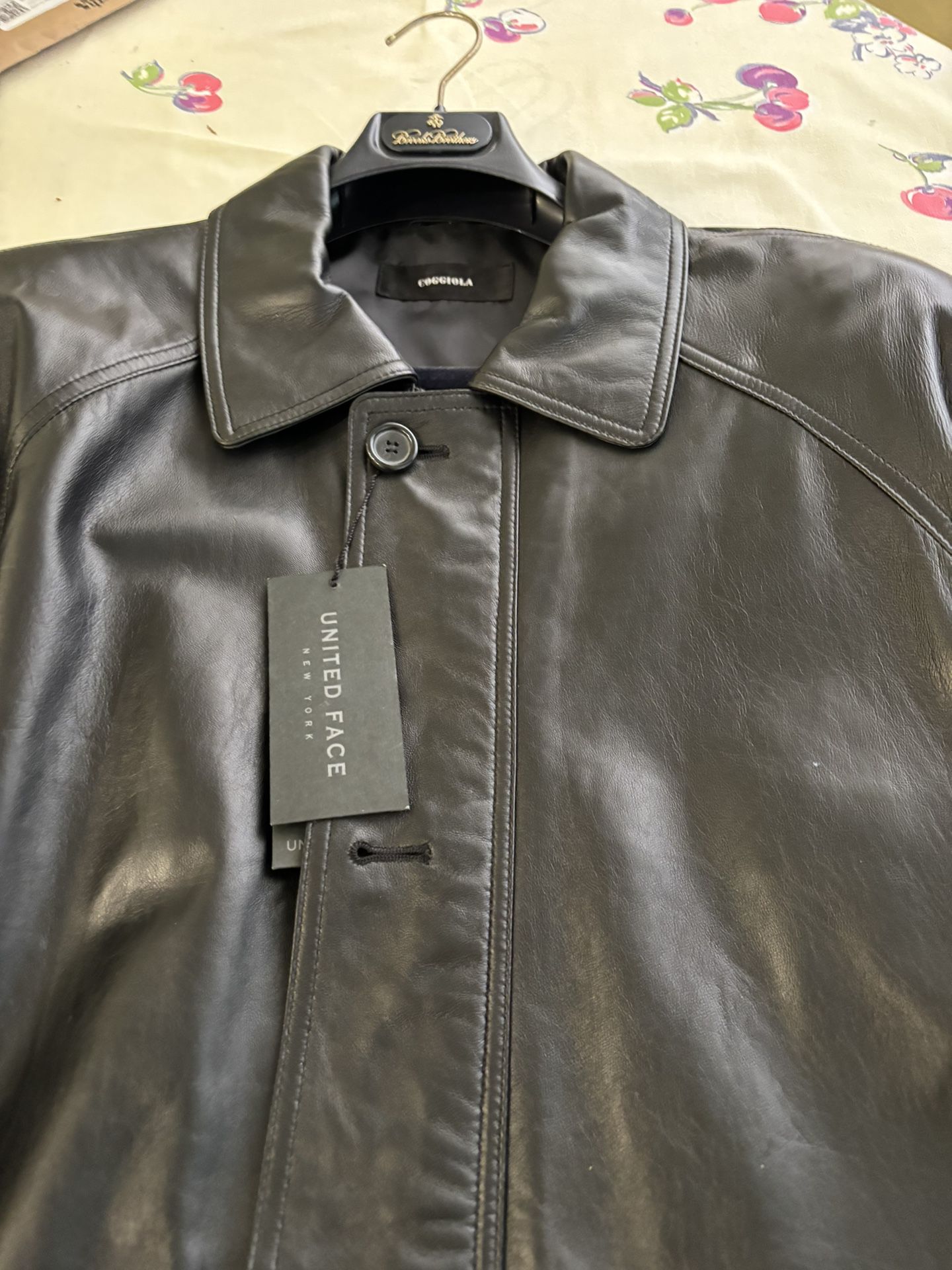 Men’s United Face Leather Jacket Size L