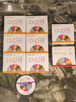 LARGE LOT OF 40 BRAND NEW MEMOREX DVD-R Packages 39 With Slim Cases 9 New Opened Daytona Beach