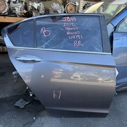 2013 - 2017 Honda Accord Rear Door Passenger Side Gray