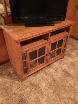 Tv stand oak and 2 bookcases