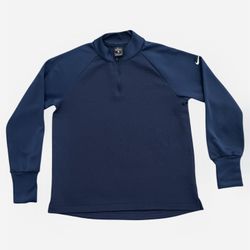 Nike vintage dri fit navy blue quarter zip sweatshirt Size Small 