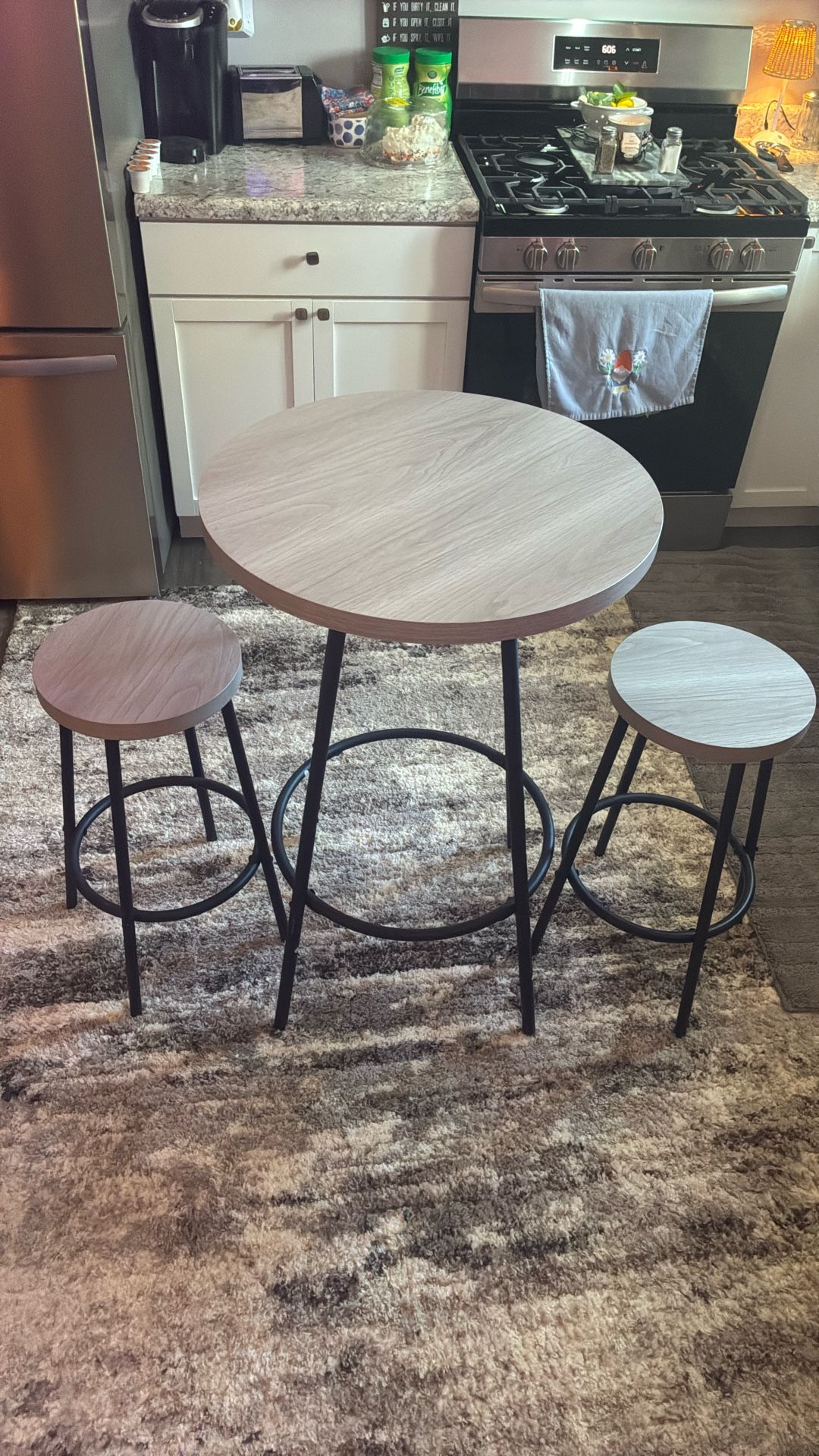 Small table and two chairs