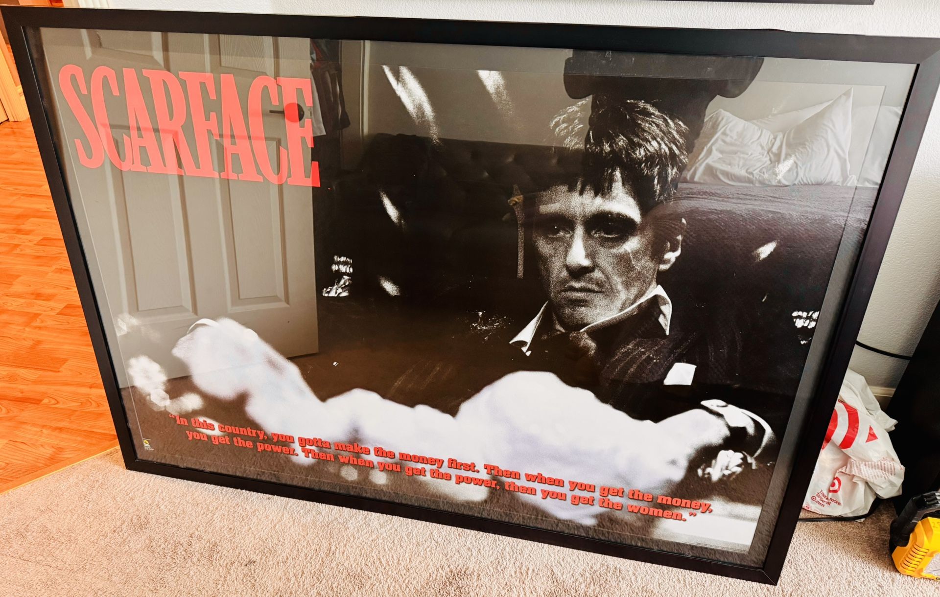 Scarface - Al Pacino HUGE 40x60 Poster Framed by Aaron Brothers