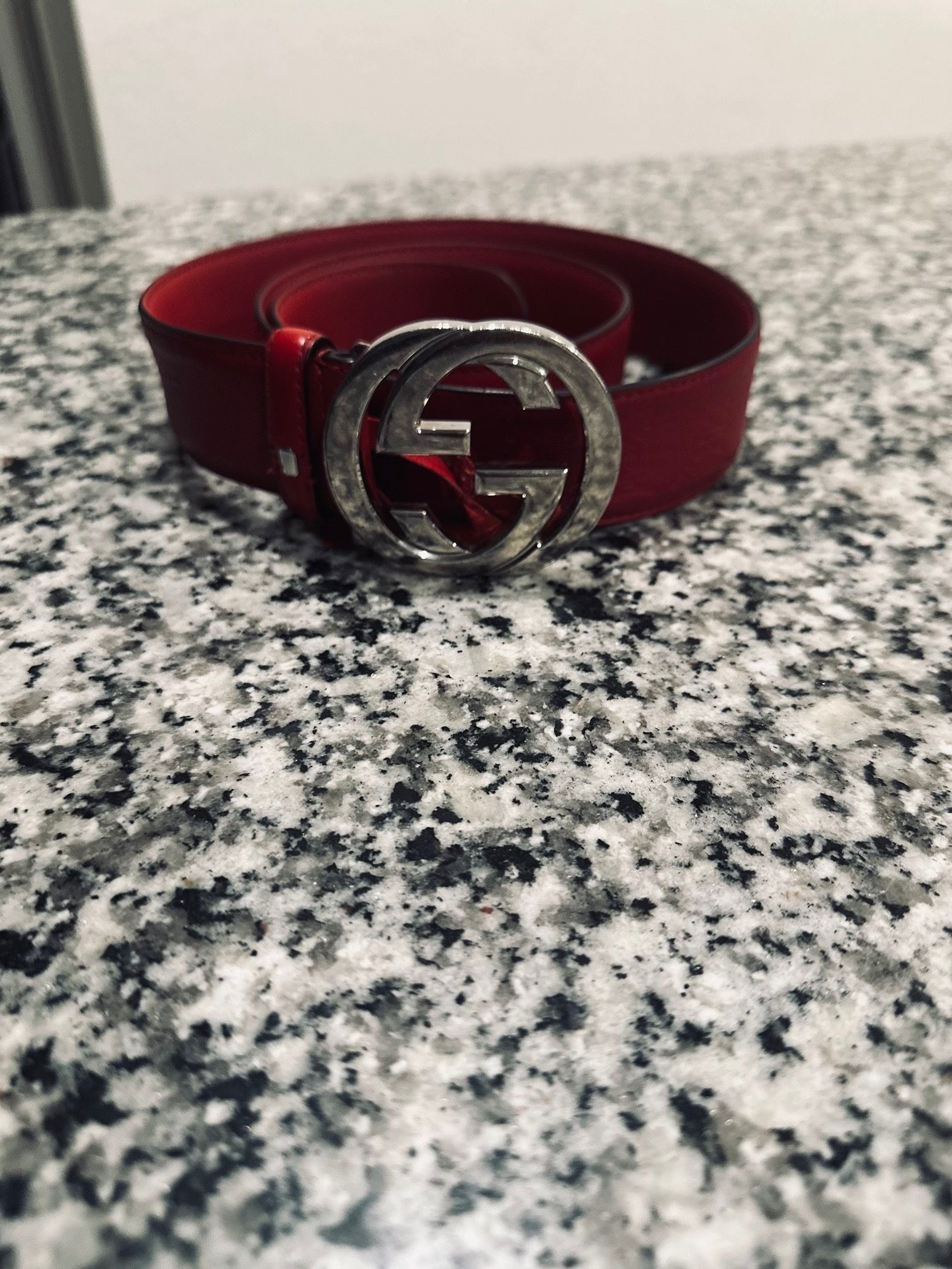Red Gucci Belt