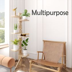 6 Tier Plant Stand For Indoor/outdoor Adaptable height and shape Corner Tall Plant Shelf 6 Potted Flower   Rack For Living Room Balcony

