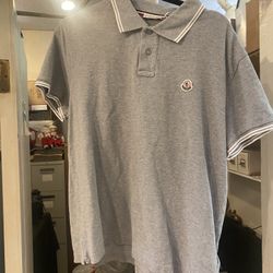 Moncler Polo Gray Size Medium