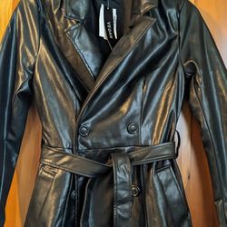 Divided Vegan Leather Jacket XS
