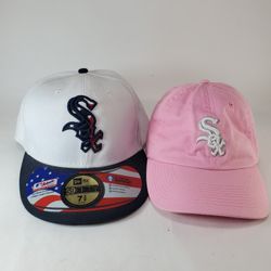 New Chicago White New Era Cool Base 7 3/4 59Fifty Hat Pink Adjustable Cap 