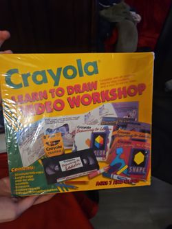 Crayola learned to draw video workshop v h s nineteen ninety three vintage