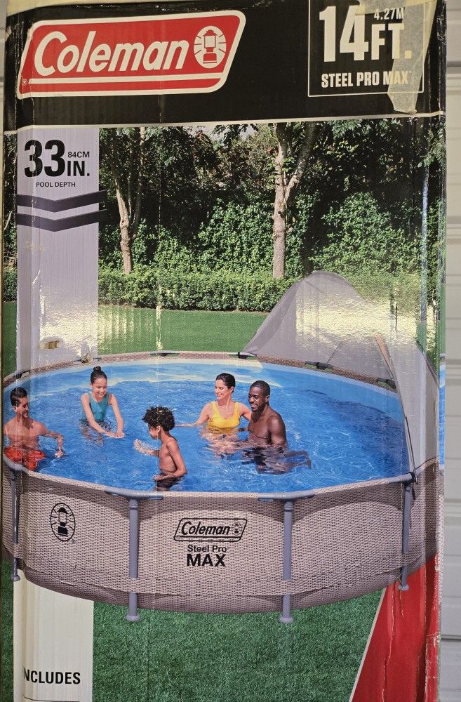 Coleman Pool With Canopy