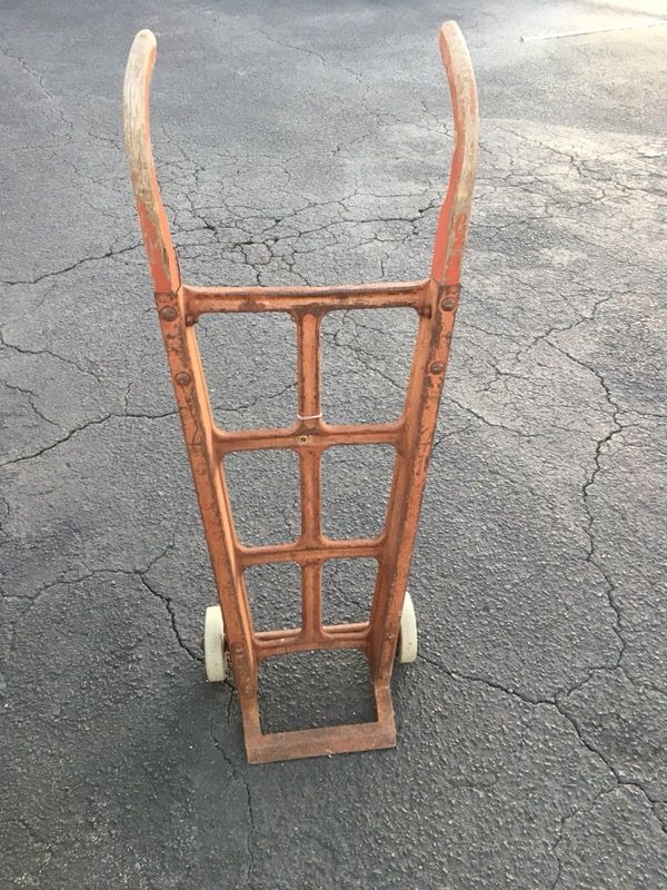 Vintage metal hand truck