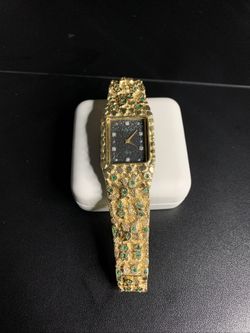 Rare vintage Solid 14k Wittnauer Nugget Watch 