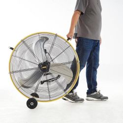 HICFM 30” High Velocity Drum Fan – 3 Speeds (Yellow)