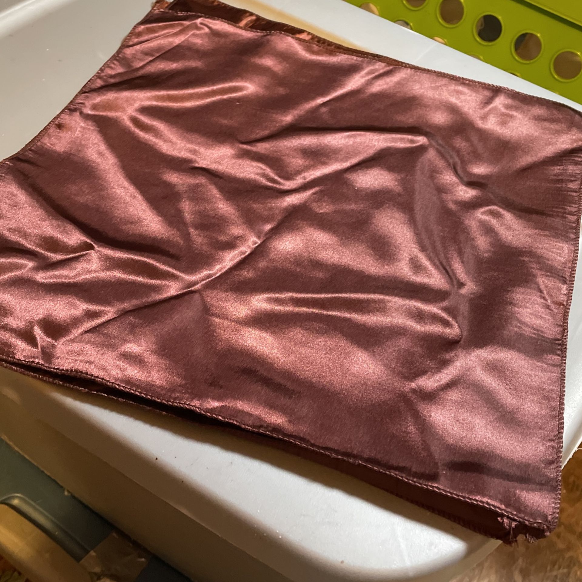 Wedding Satin Napkins Brown